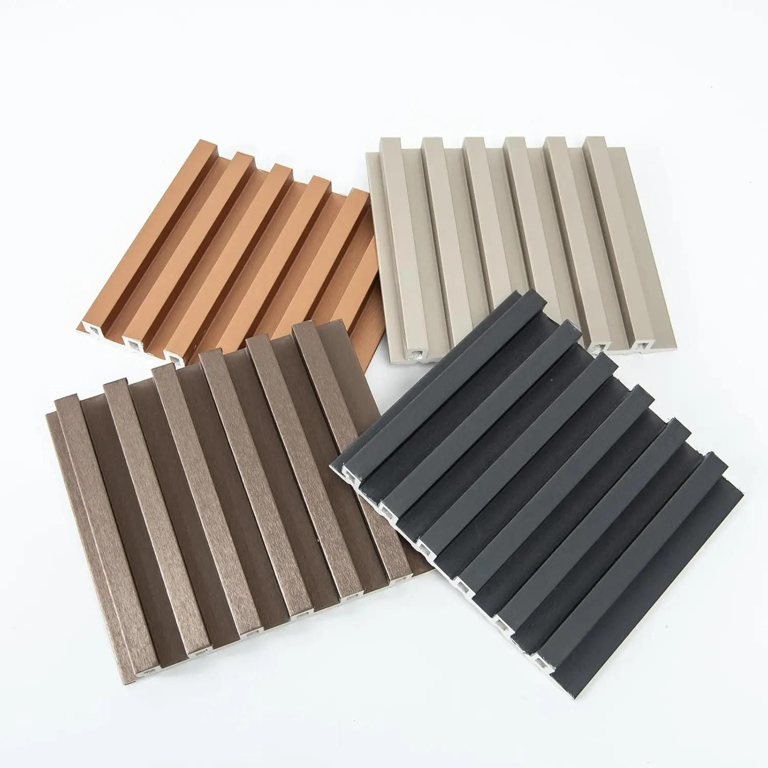 Soundproof 3D WPC Fluted Wall Panels Wood Plastic Composite Wall Panel