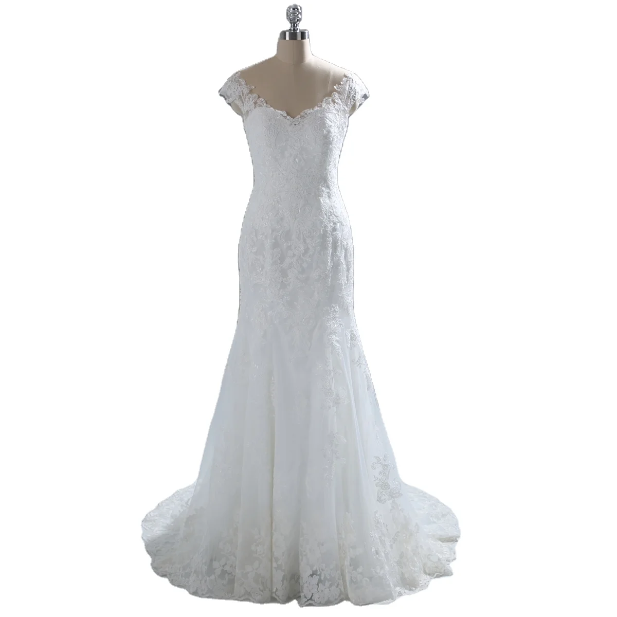 Popular promotional practical exquisite beautiful formal wedding dress for white