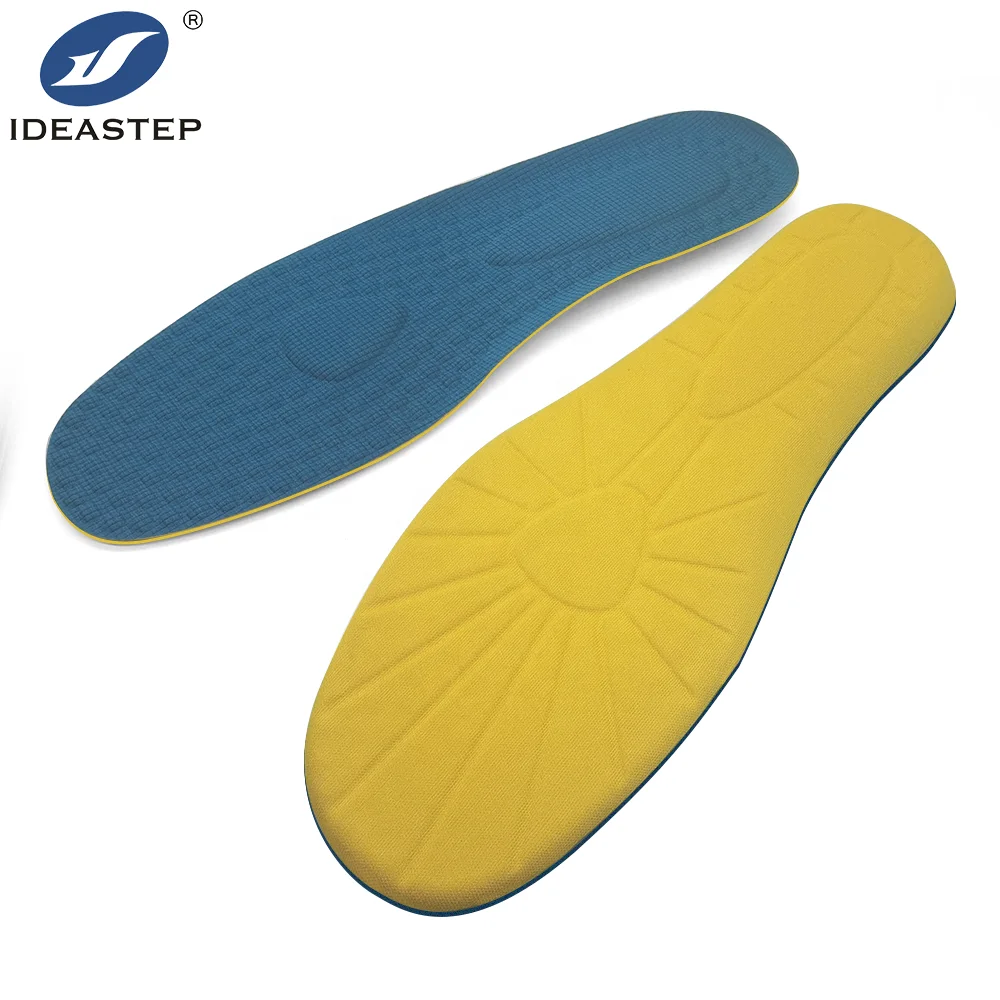 Ideastep Ultra Soft High Elastic Shock Absorption Silicone Latex Foam Insole Sports Sweat Insoles for Shoe