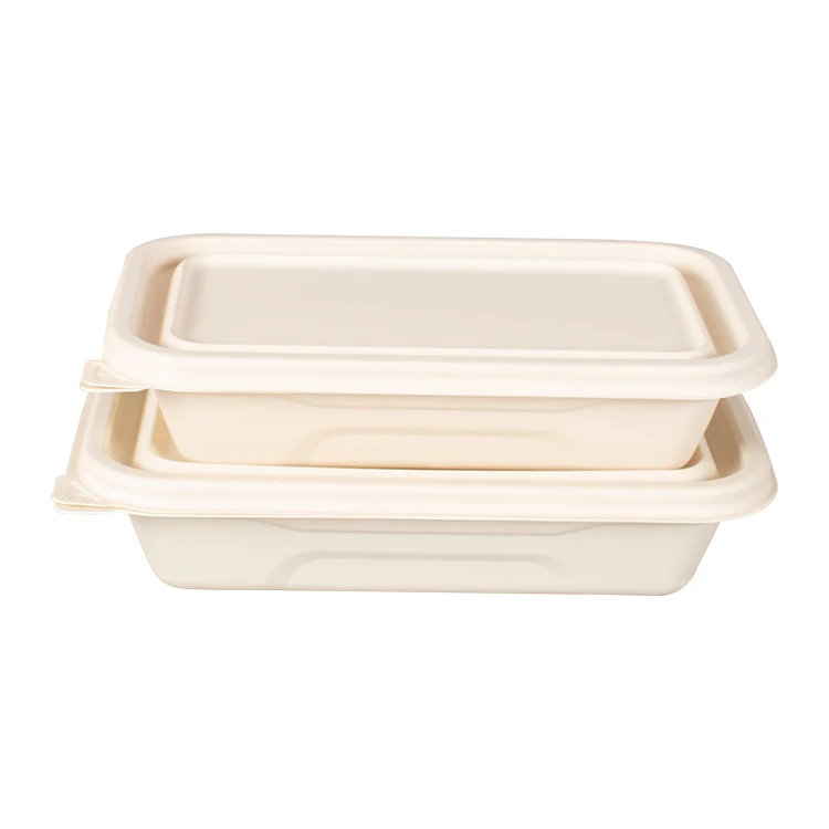 Eco 9 Inch Round Biodegradable Plates Corn Starch Disposable Tableware Lunch box