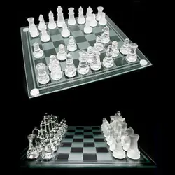 Wholesale glass Crysta l Chess Set