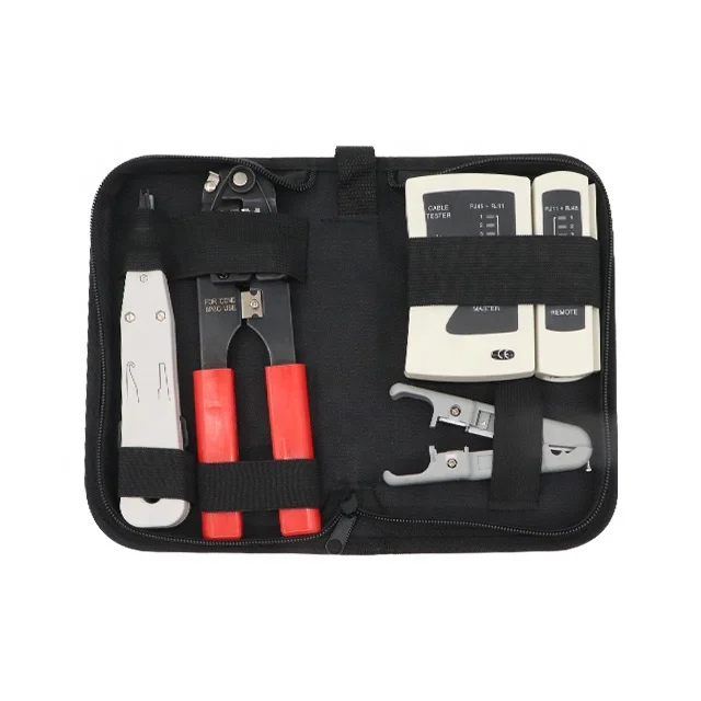 4 in 1  Lan Cable Network Hand Tools network tool kit cable tester wire stripper crimping stripping plier punch tool set