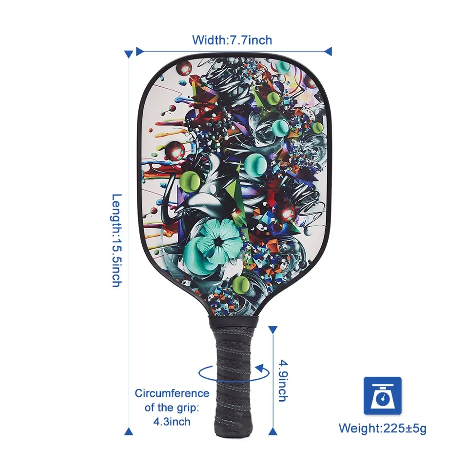 OEM Customized Pickleball Paddle The New colored carbon fiber pickleball paddles set