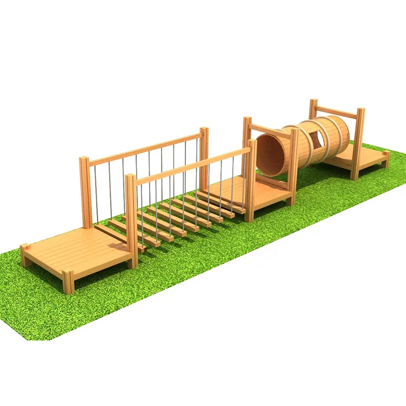 Outdoor Climbing Wall For Kids Wooden Climbing Sports Game