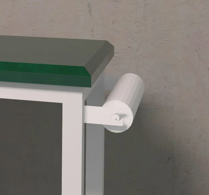 Modern Design Medical Patient Examination Couch Bed with Cabinet Metal Hospital Furniture for Hospitals and Clinics