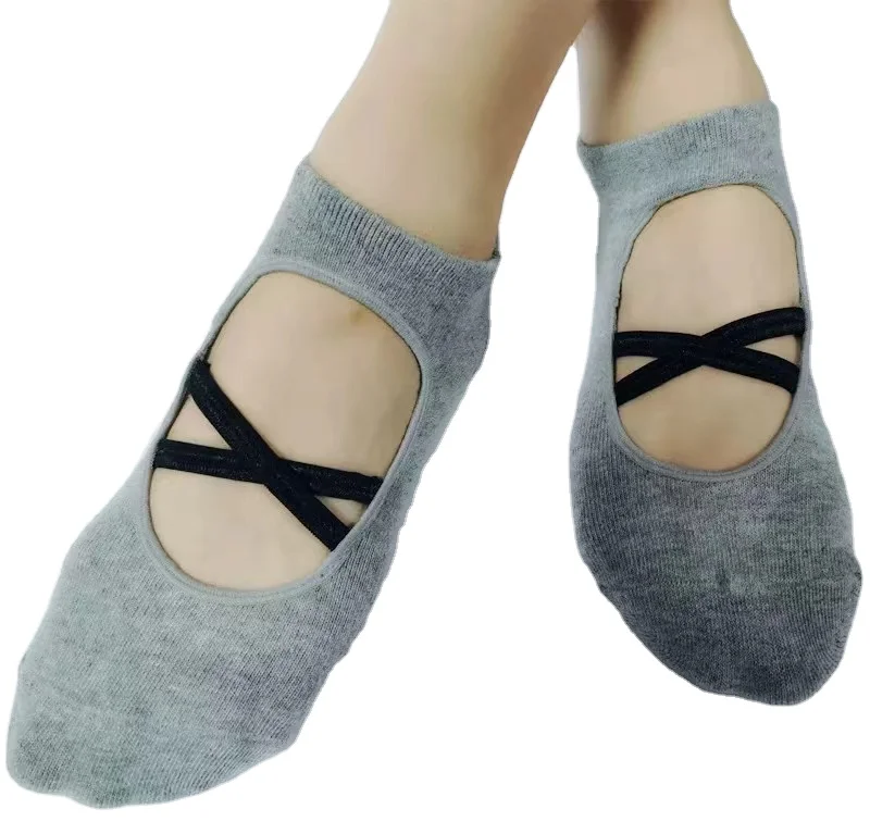 free sample Hot sale yoga pilates sock stretchy anti slip grip socks on sale