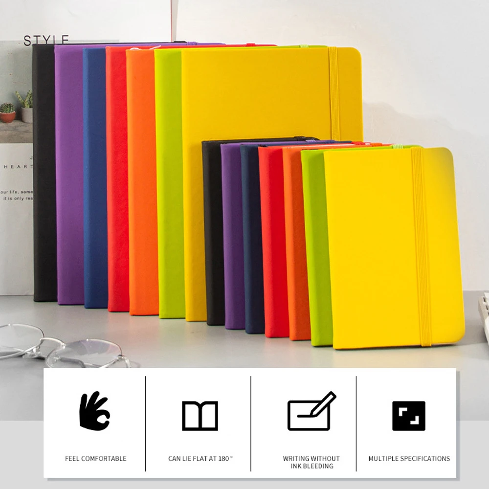 Personalize Custom A5 Journals Note Books Custom Logo Business Planner Customizable Pu Leather Notebook with Brand Logo