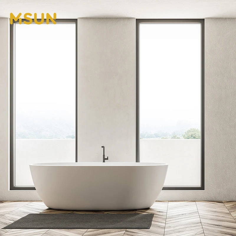 MSUN Античная Ванна Твердая Поверхность Мраморная Ванна белая матовая отдельно стоящая Ванна