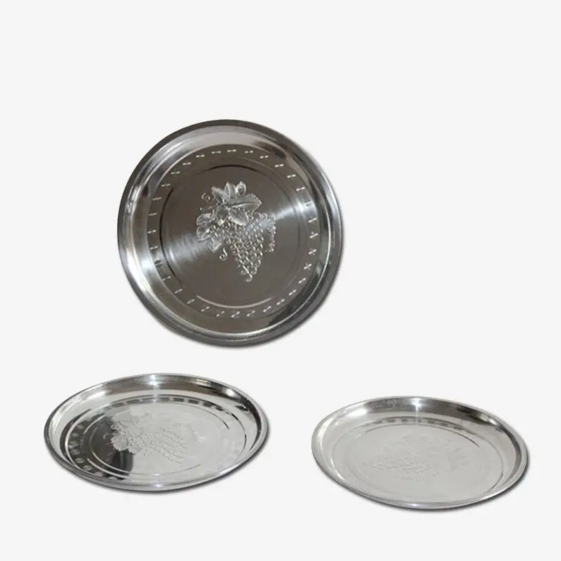 Wholesale bulk Round Shape 304 Stainless Steel commercial dinner plates