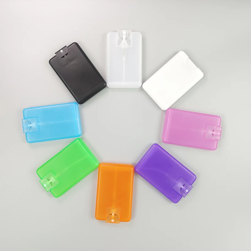 Pocket 20ML Mist Sprayer Hand Sanitizer Perfume Credit Card Type Portable Size Mist Spray Bottle