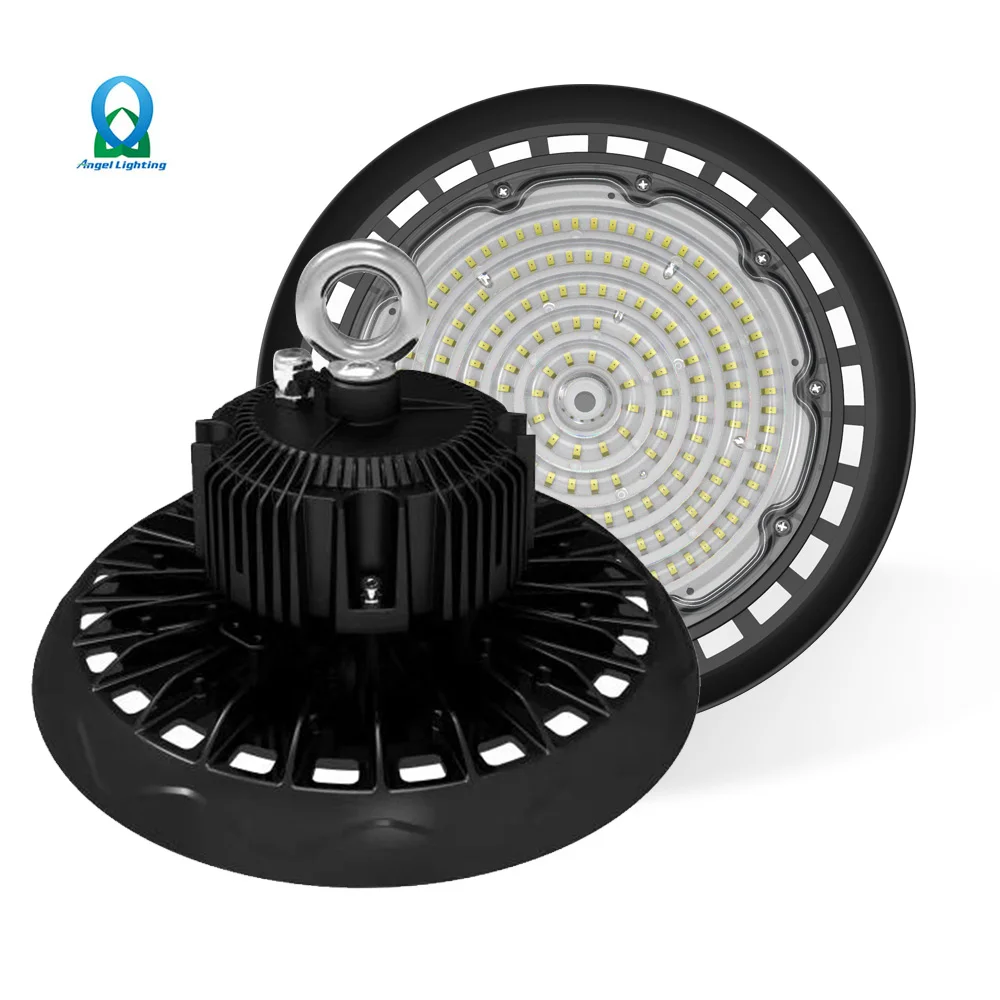 Professional ip65 waterproof 100w/150w/200w warehouse industrial ufo high bay lamp lighting led garage lights