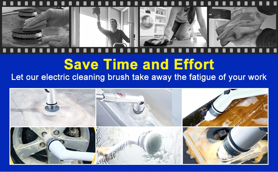 Latest Design Hand-Held Electric Dish Cleaning Brush