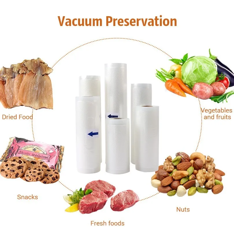 Vacuum Sealer Roll Food BPA Sous Vide Vacuum Sealer Plastic Roll Bag