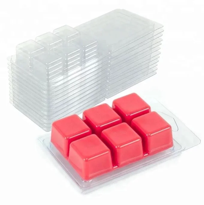Wholesale Plastic Clear Wax Melt Clamshell Packaging Box
