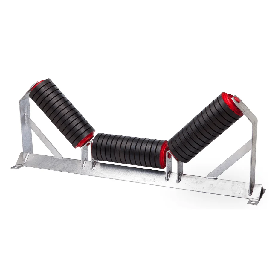 Steel Roller Idler of Belt Conveyor Alignment Supporting Material Handling Equipment, Cement, Mining