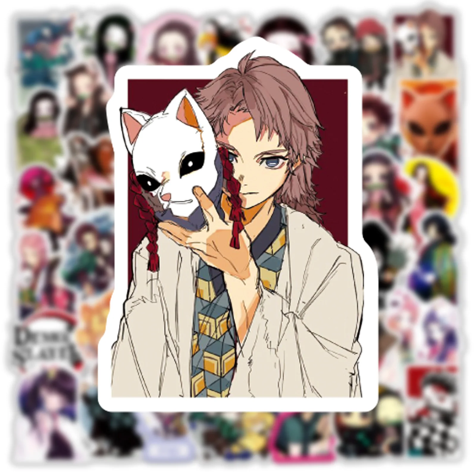 50pcs new arrival pvc decorative stickers creative cheap price kawaii diy sticker waterproof japan anime cartoon sticker