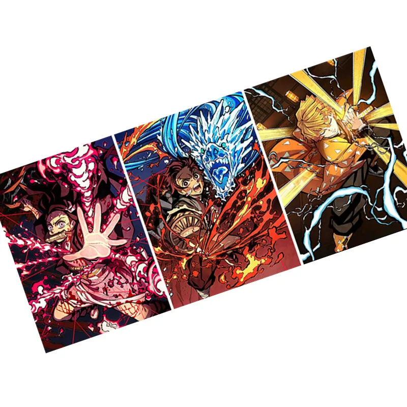 29.5*39.5CM anime holographic picture wall art decorative demon slayer 3d lenticular posters