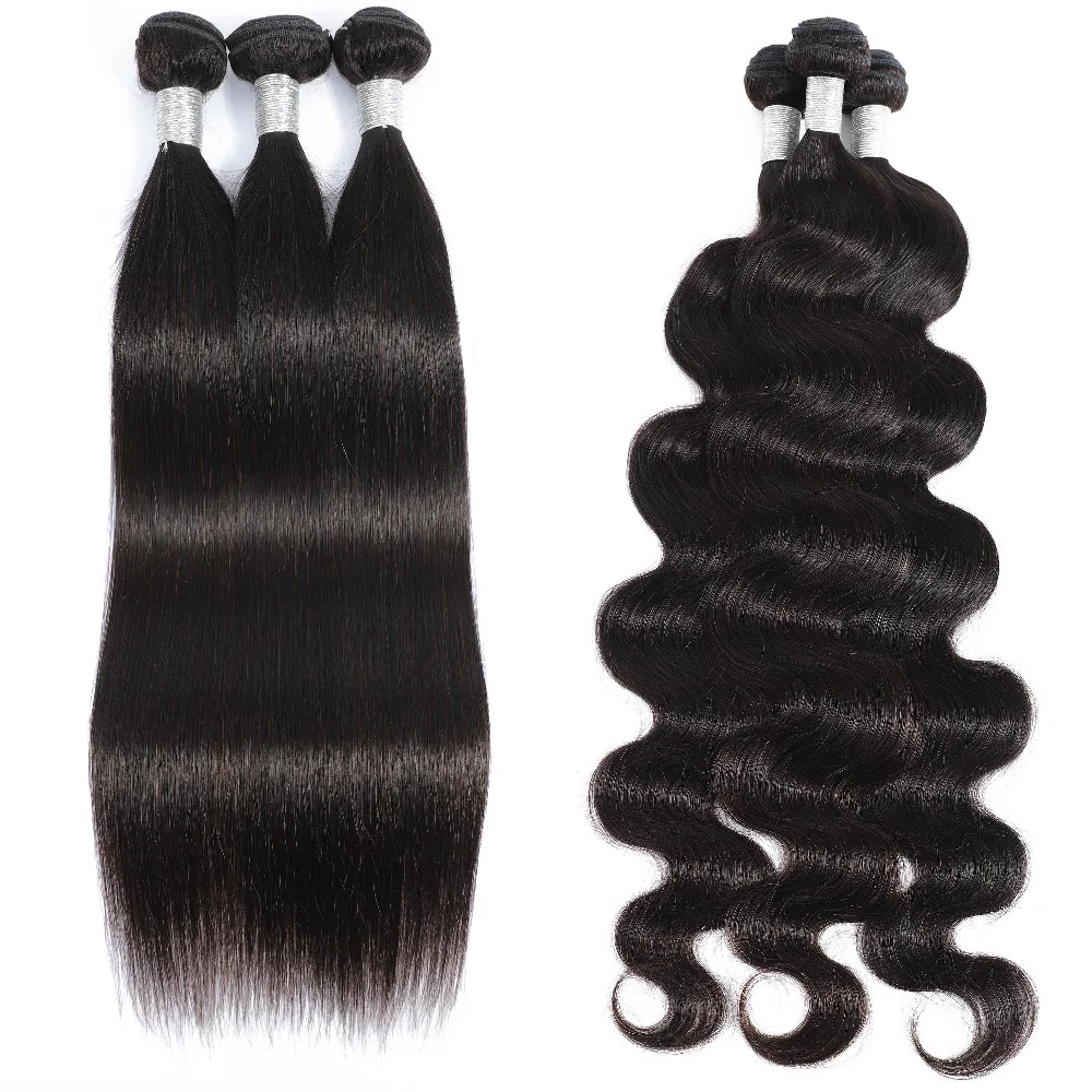 Free sample brazilian virgin human hair extensions, Natural cuticle aligned brazilian bone straight hair bundle