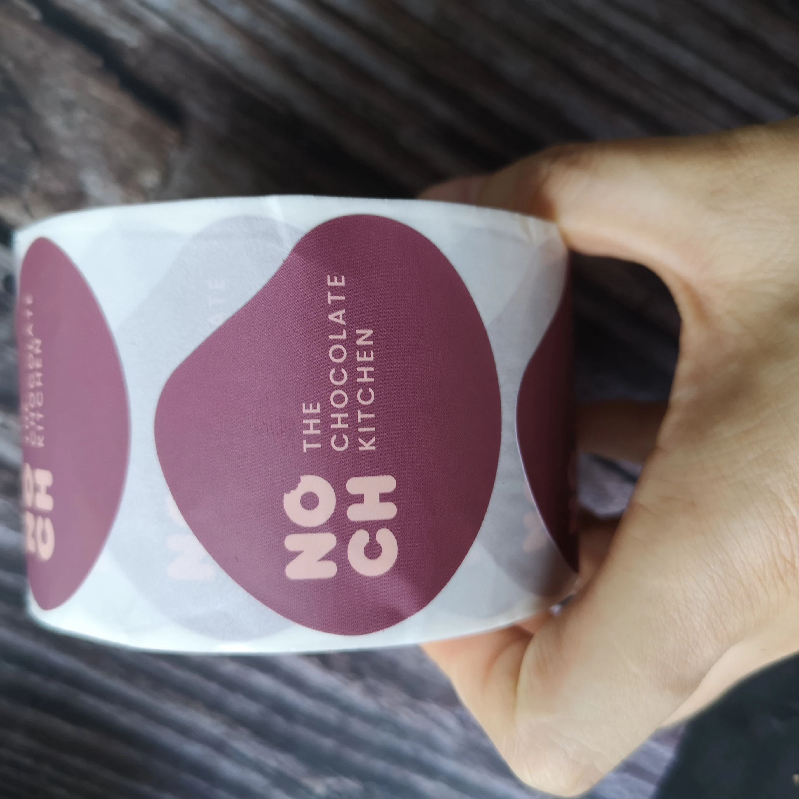 Manufacturers Custom Private Brand Name Printing Logo Adhesive Roll Labels Stickers for Packaging