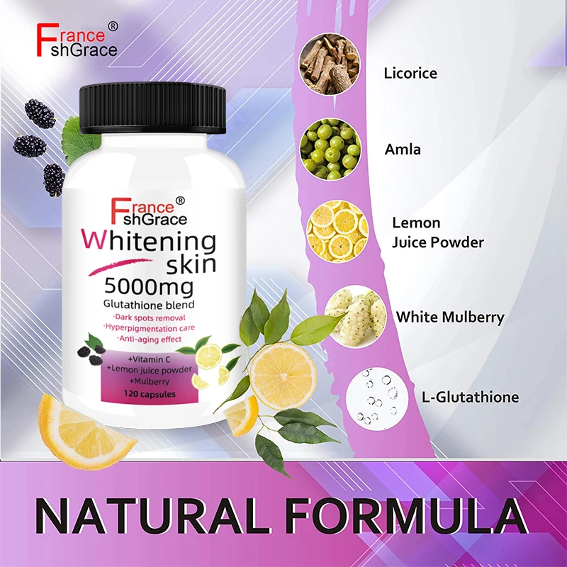 Custom Vegan Supplements Antioxidant Whitening Pills 120 Capsules