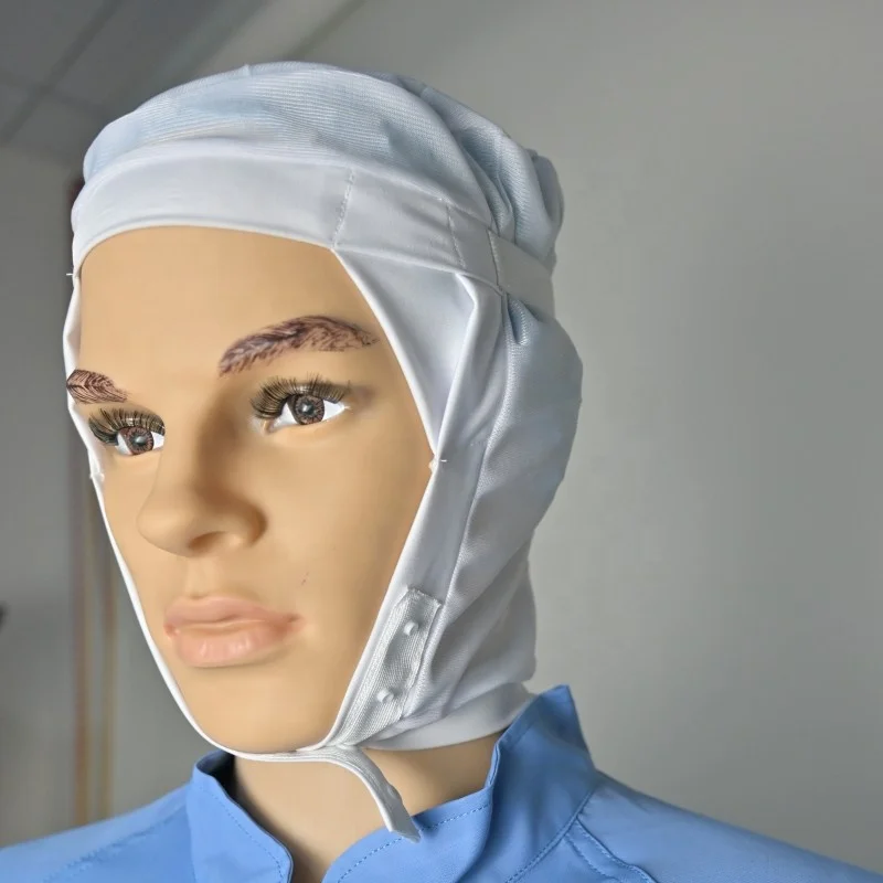 SHIANKU Food Grade Workshop Working Cap Wrap Knit Caps Food Factory Workshop Thickened Mesh Cap