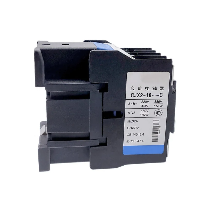 
CJX2-1810 AC 220V single phase electrical contactor 32A 50/60hz AC contactor 