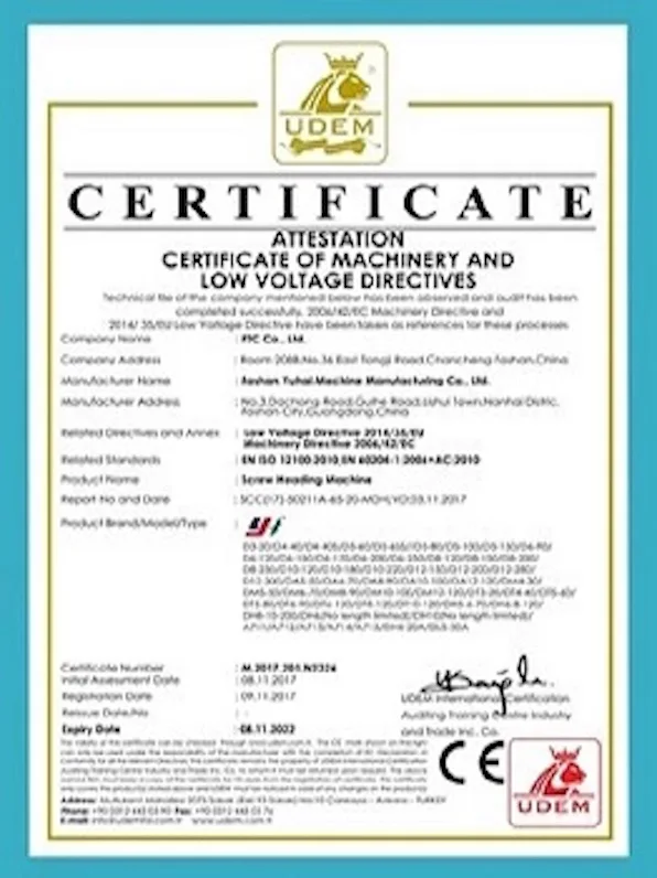 Screw Making 2- Die 4- punches Muliple-Station Cold Forging Machine useTaiwan Technology