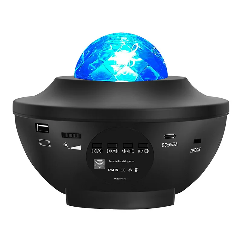 Projection star bowl USB Bluetooth music rotary projector