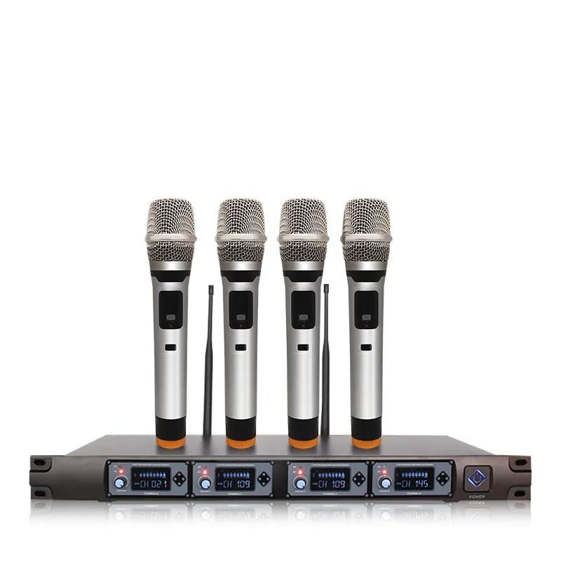 wireless UHF microphone with collar clip bodypack professional microphone