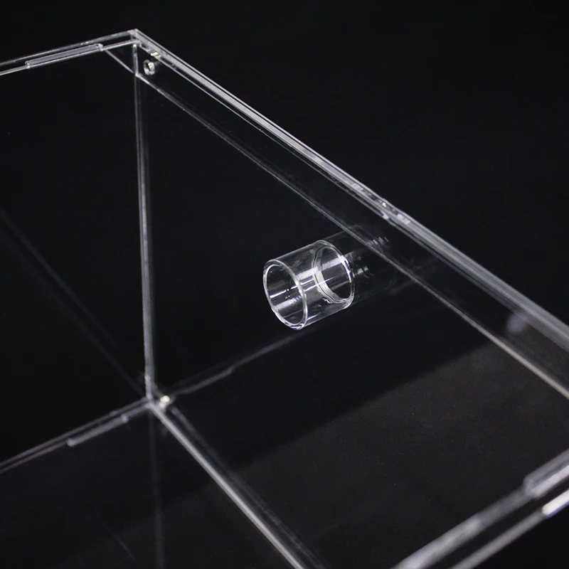 Customised Portable Drop Front Acrylic Detachable Sneaker Shoes Display Box Clear Magnetic Shoe Box with Magnetic opening door