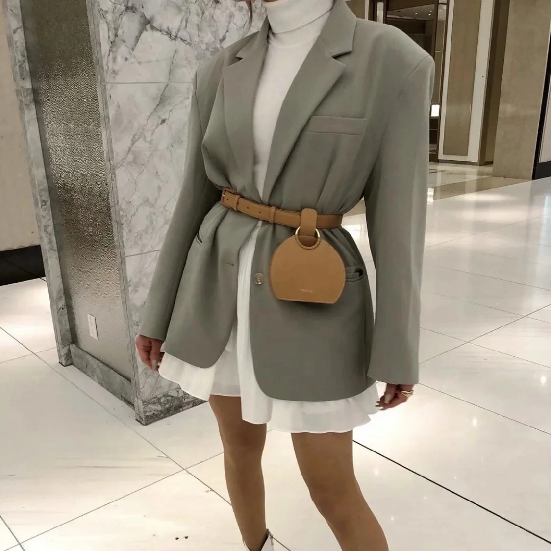 Casual Fashion Ladies Suit Jackets Long Sleeve Single-breasted Office Blazer