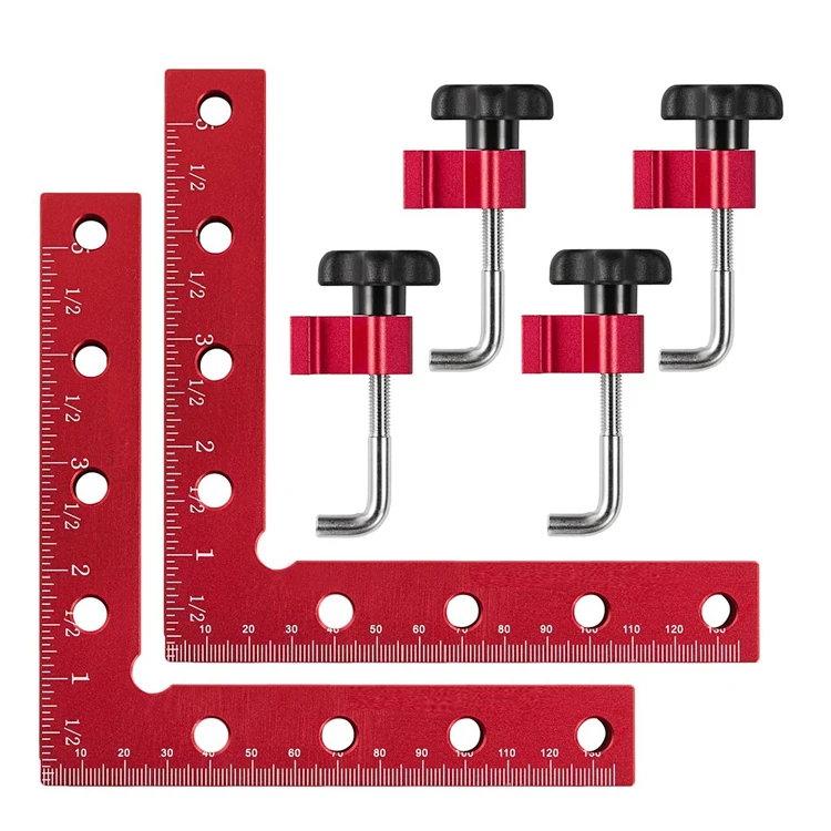 L Type Non Slip Right Angle Clamp Picture Frame Welding Corner Aluminum Alloy Home 90 Degree Positioning Carpenter Tool Squares