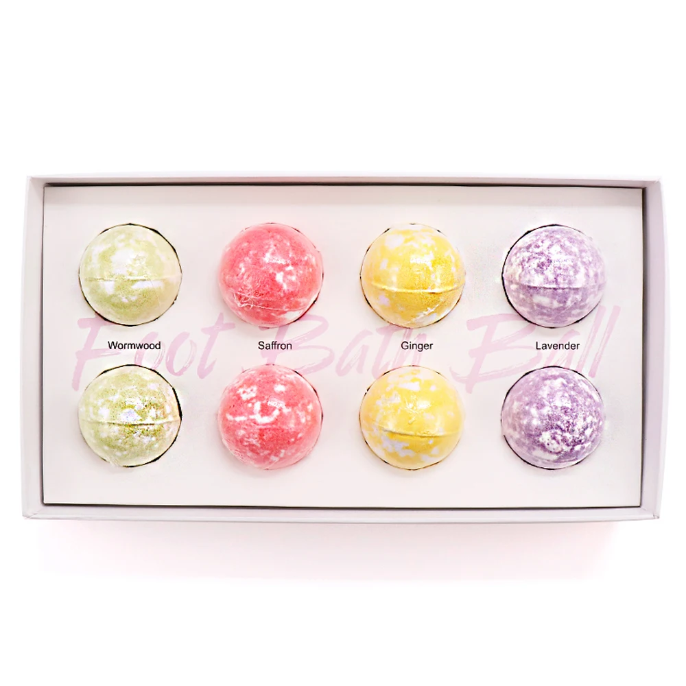 HODAF Colourful Rainbow Bath Bomb Organic Bath Bomb Soak Foot Bath Bomb Ball