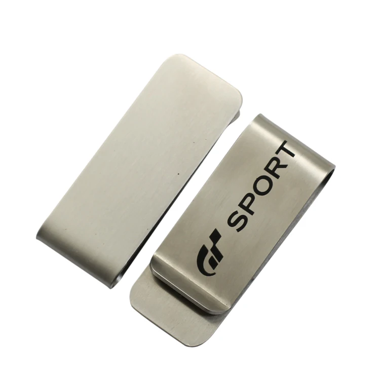 Wholesale Custom Mens Slim Stainless Steel Wallet Money Clip Gold Blank Metal Money Clips for Cash
