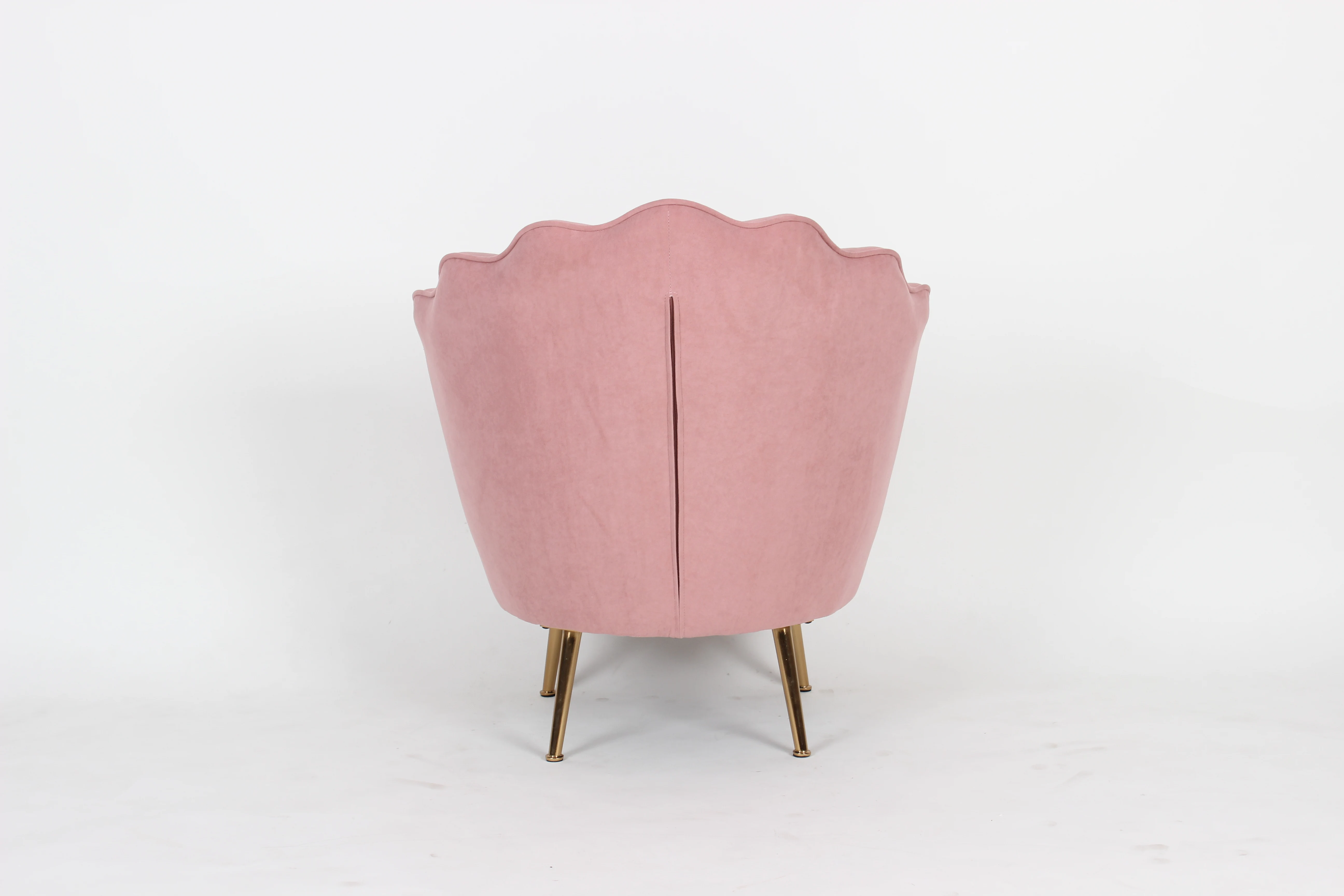 French Luxury Home Furniture Gold Metal Legs Two Seats Sofa Lounge Velvet Fabric Sofa