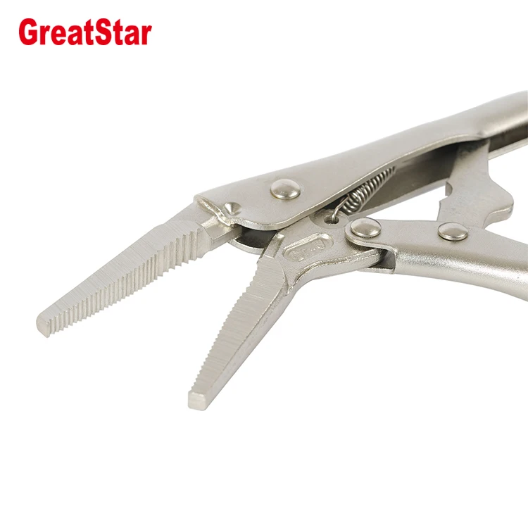 GREATSTAR Locking pliers set Clamps Kit Vise Grip Set multi function tools curved jaw locking plier round opening plier