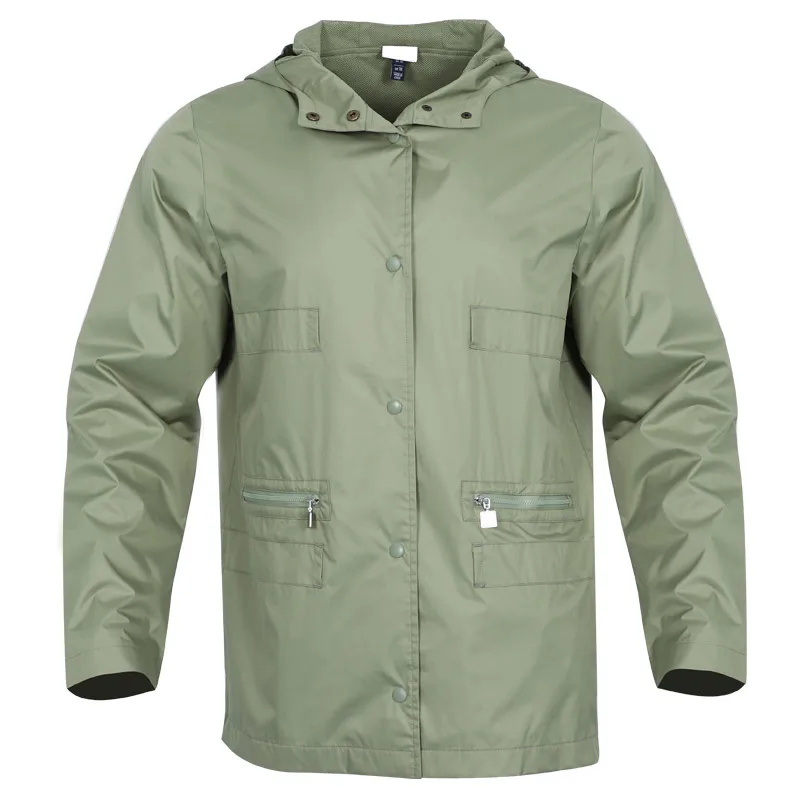 Recycled Sportswear Men Hooded Overall Jackets Long Sleeve Breathable Hiking Jacket Camping Fishing Jogging Track Suit For Men