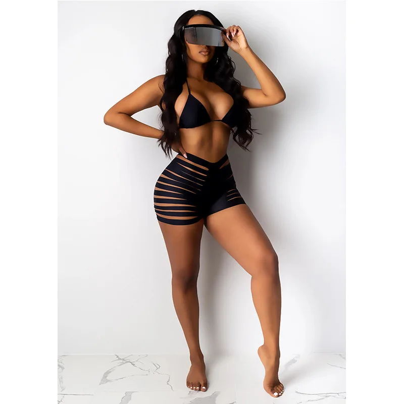 New Split Swimsuit Plain Cut Skimpy Swimwear for Women Sexy Young Girls G-string xxx Bathing Suit Girl Beachwear Bikini Set