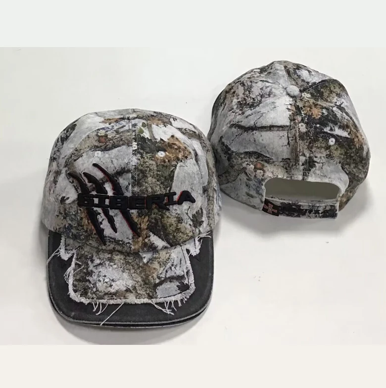 Gorras Custom High Quality Camo Hats Distressed Dad Hat Vintage Cap Custom Embroidery Car Hats