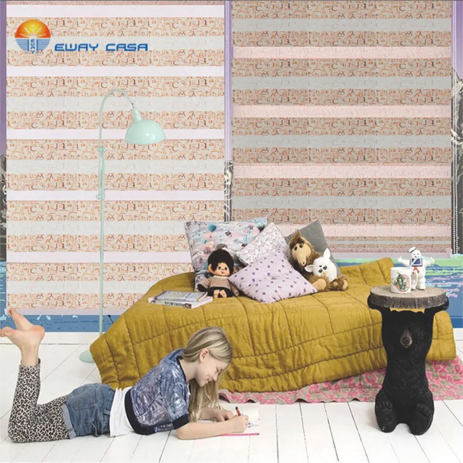 
Printed Zebra Blinds Customized Elegant Sheer Zebra Blinds Product Children Cartoon Zebra Blinds Product No.ZB_P_Kid 