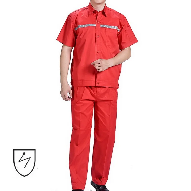 Factory Supply Twill Fabric Anti Static Gas Station Workwear