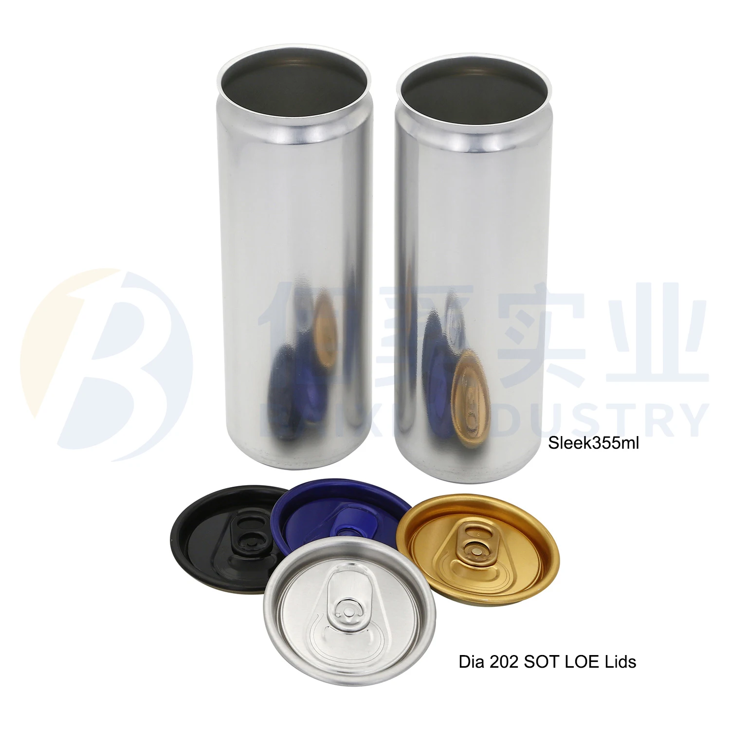 beer can with lids for 250ml 330ml 355ml 473ml 500ml aluminum packaging cans