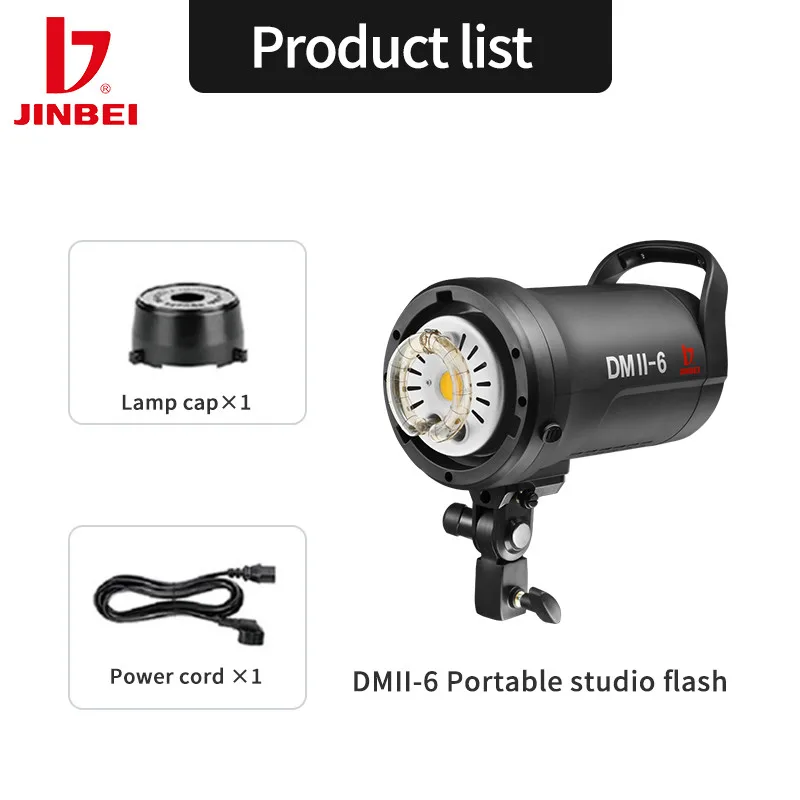 JINBEI DMII-6 600WS DIGITAL STUDIO FLASH (5500K)