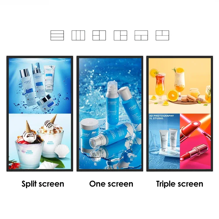 Android System Lcd Wall Mount Advertising Screens Elevator Digital Signage Media Player Displays Digital Signage