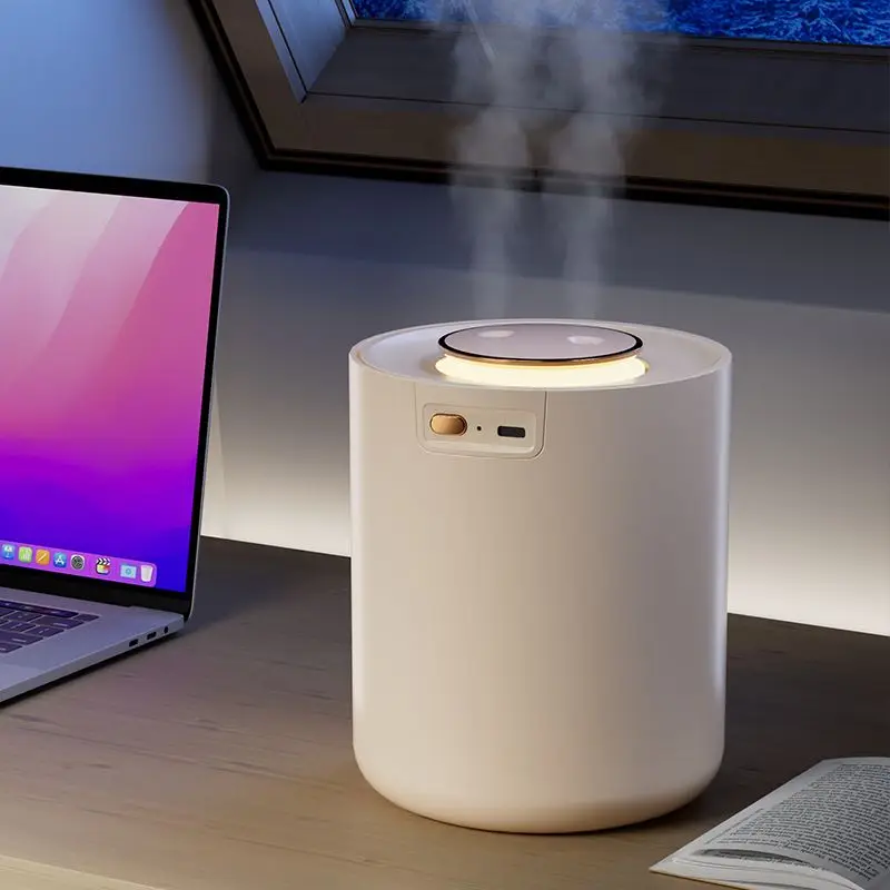 Rechargeable Small Humidifier, Mini Portable Cool Mist Humidifier 3 Modes with LED Light Desktop Humidifier