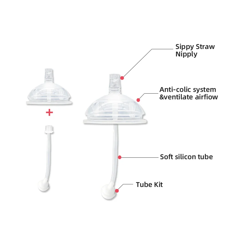 Factory Standard Neck Baby Nipple Caliber OEM Latex BPA Free Liquid Silicone Bottle Teat Breast Milk Feeding Bottle Nipple