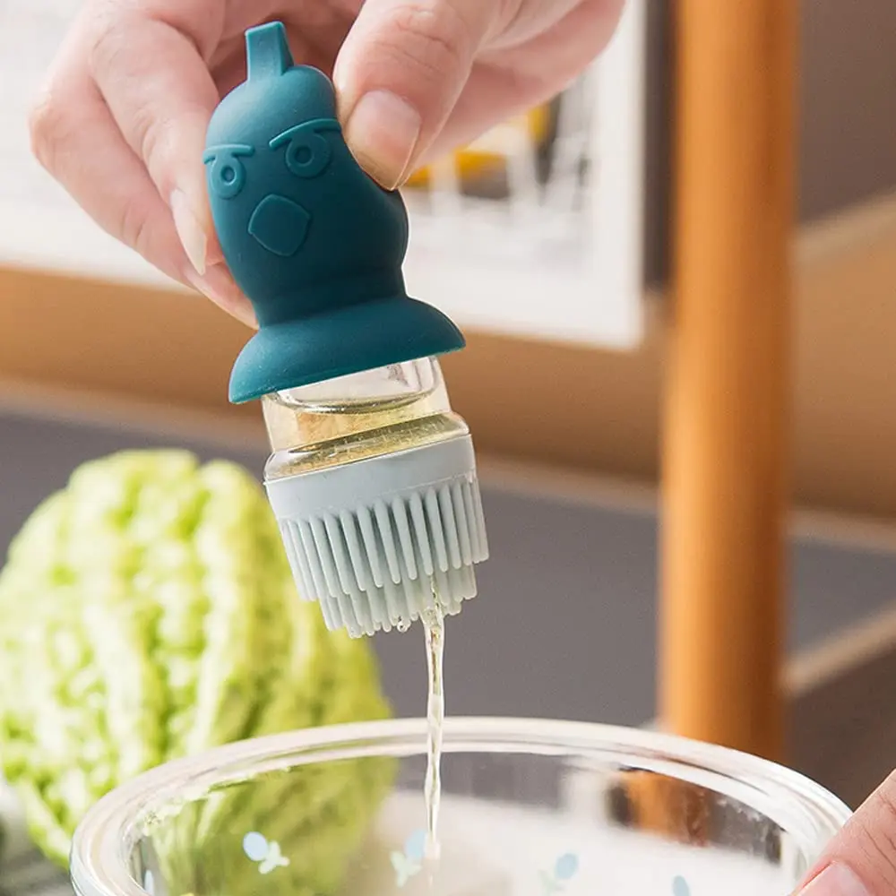 Multipurpose Wholesale Cute Birds Picture Design Lid Colorful 2-in-1 Oil Dispenser Bottle