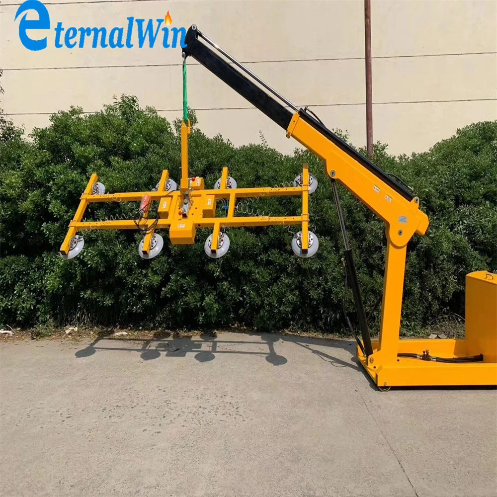 С поворотным механизмом подъема крана сильное всасывание CE сертифицированный Электрический Роботизированный вакуум гранит притягивающий подъемник