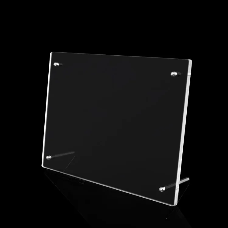 Acrylic Home Accessories Picture Photo Frame Acrylic Desktop  Holder Wall Mounted Picture Holder