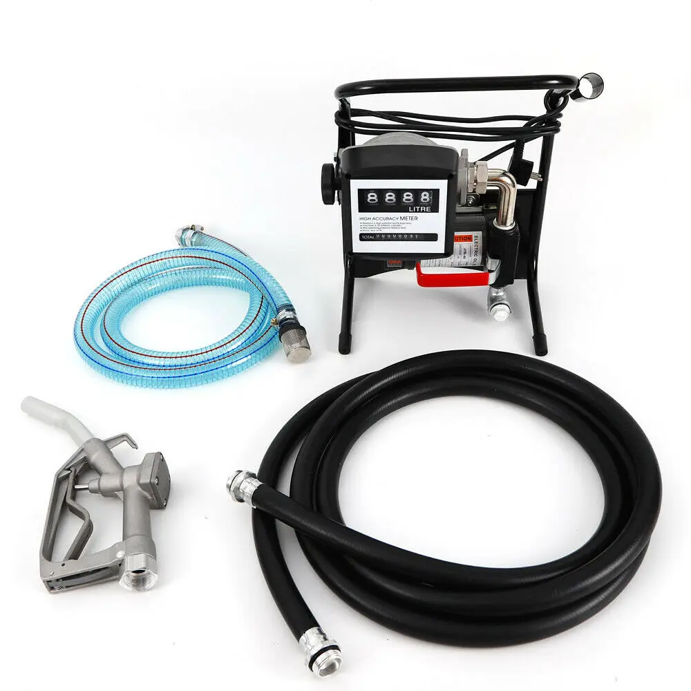 Self Priming Bio Fuel Oil Diesel 12V 40l/min Transfer Pump with hoses and nozzle